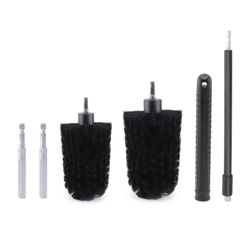 SPTA Rim & Wheel Brush Set For Drill and Handle