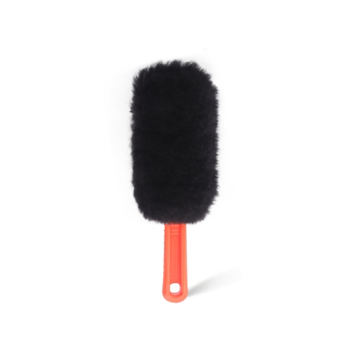 Car Wheel Brush, SPTA Wheel and Rim Cleaning Brush, Soft Natural Bristle Detailing Tool for Tires, Exhausts & Delicate Surfaces, Wheel Cleaner Brush to Safely Clean Brake Dust, Grime and Dirt
