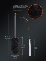 Drill Wheel Brush, Drill Microfiber Wheel Brush, SPTA 1 Pc Soft Microfiber Extended Reach Rim Drill Wheel Brush,with 1 adddtional Drill Adapter for Electric Drill