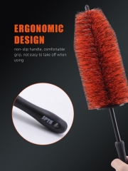 SPTA Car Wheel Cleaning Brush, Premium Detailing Wheel Brush for All Vehicle Types 17.7