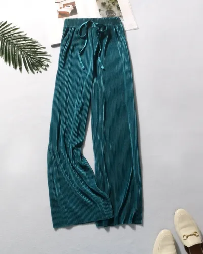 Women Elegant Summer Pants and Long Blouse
