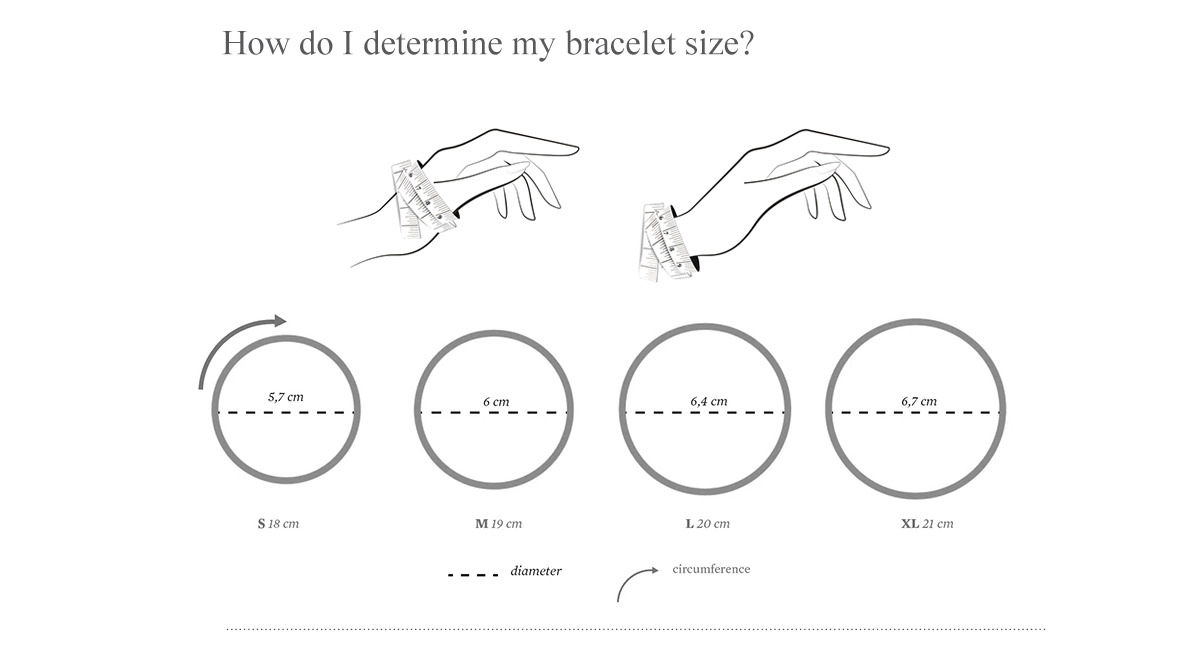 Bangle bracelet size guide