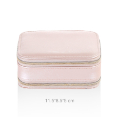 Mini Portable Large Capacity Double Layer travel Jewelry Box / Boîte de stockage de bijoux