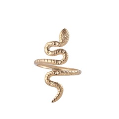 Exaggerated Personality Serpent Stainless Steel Opening Ring / Bague ouverte en acier inoxydable
