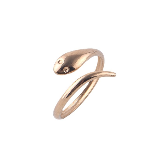 PVD Plated Jewelry Minimalist Stainless Steel Women‘s Opening Ring