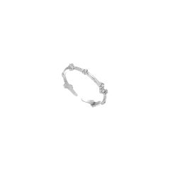 316L Stainless Steel Jewelry Simple Zircon Open Ring