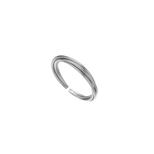 PVD Stainless Steel Jewelry  Simple Style Open Ring