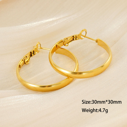 JY560  Fashion Hoop Earrings   in Stainless Steel