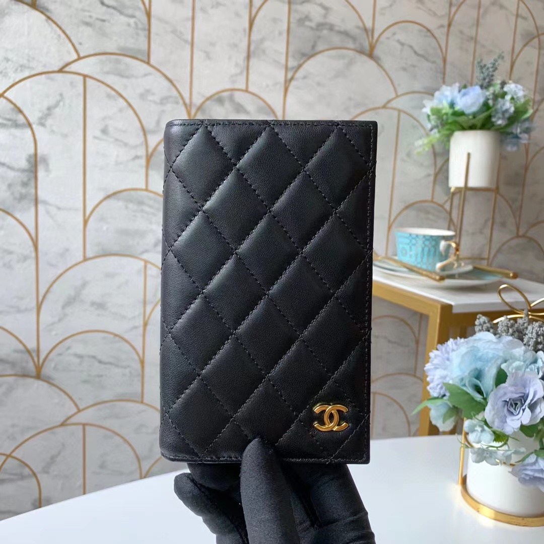 Boutique grade Chanel passport cover