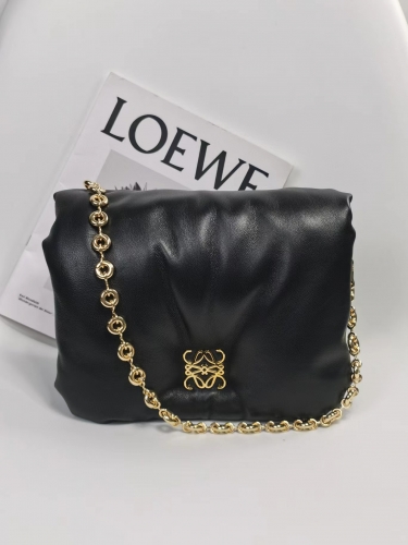 Import leather boutique grade Loewe puffer goya 