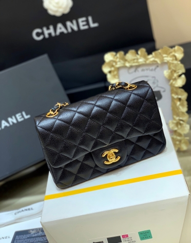Cc factory top boutique grade Chanel mini (lambskin）