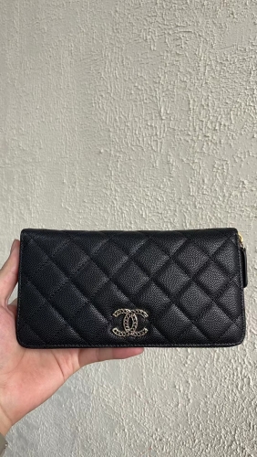 imtation leather boutique grade Chanel long wallet