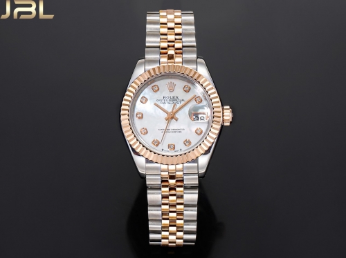 Real diamonds Rolex Lady Date-Just 28mm