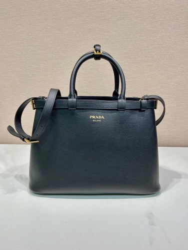 Prada 1BA417 leather handbag large