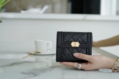  Top grade (cc) Chanel leboy short wallet 