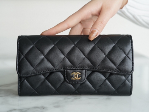 Top grade (cc) Chanel Long wallet (lambskin)