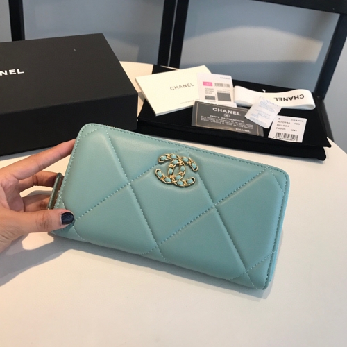 Boutique grade Import Chanel 19 zip Long wallet