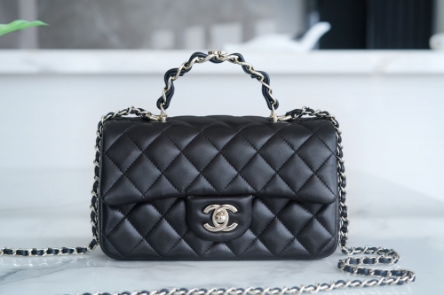 Top grade (cc) Chanel 23k top handle mini 