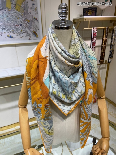 Top grade Hermes cashmere square scarf