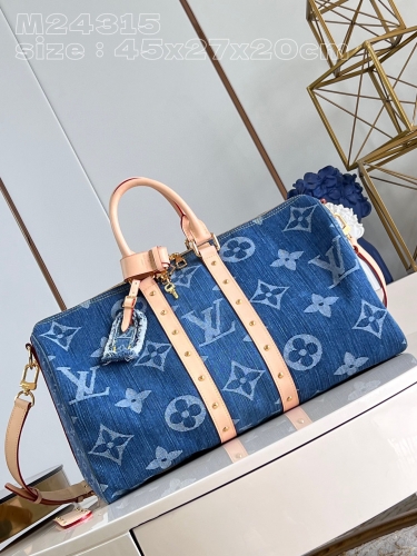 Boutique grade import LV denim keepall 45