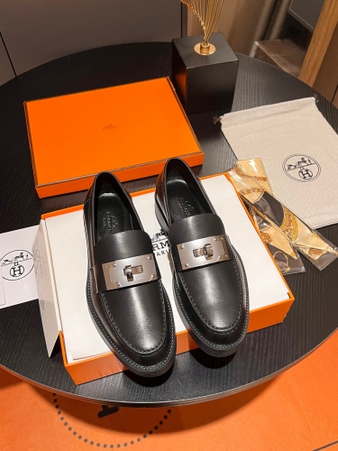 Hermes leather shoes
