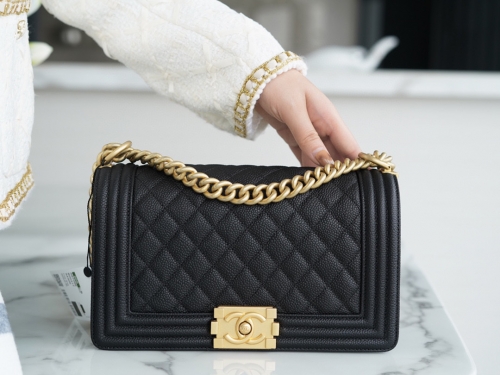 Top grade cc factory Chanel leboy medium 