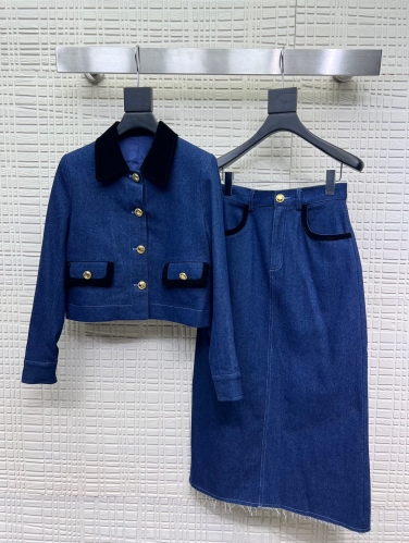 CE * denim suit