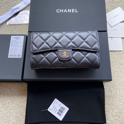 Italy leather boutique grade Chanel wallet