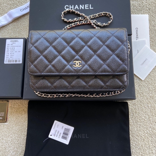 Italy leather boutique grade Chanel woc