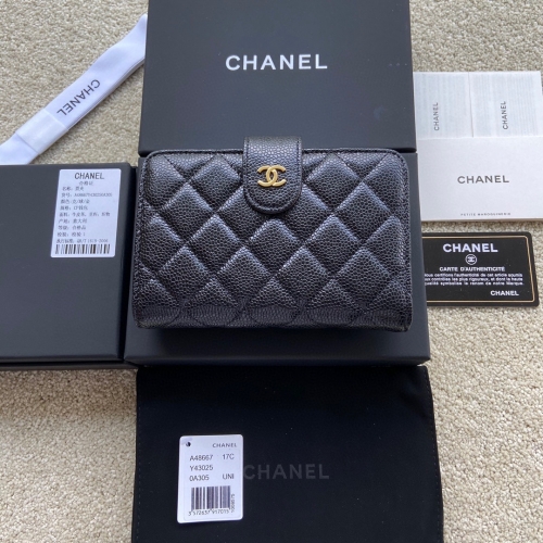 Italy leather boutique grade Chanel wallet