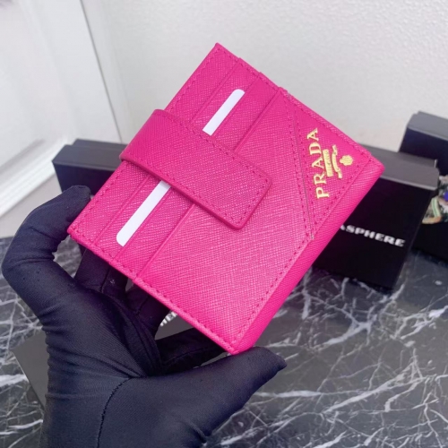 Normal grade(1:1)Prada Short clip wallet