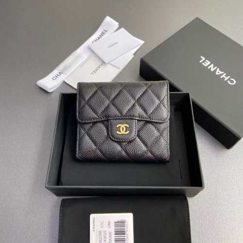 Italy leather boutique grade Chanel wallet