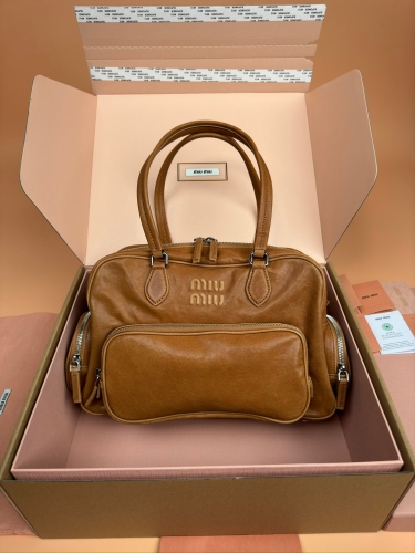 Top grade Miumiu Adventure Nappa hand bag