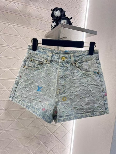 LV denim shorts