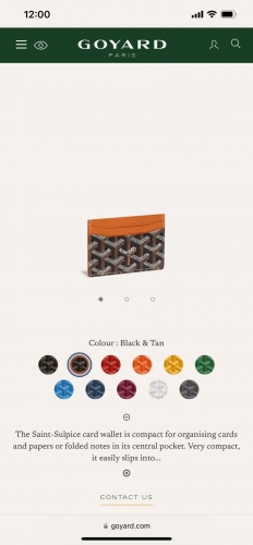 Top grade Goyard cardholder promo