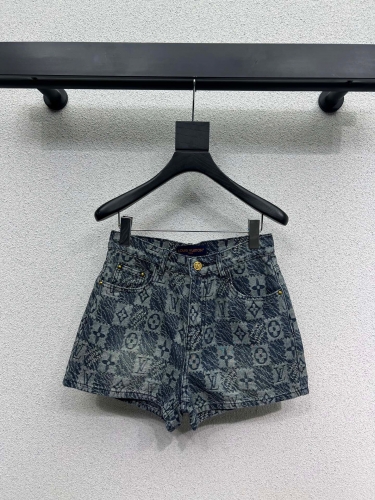 LV denim shorts