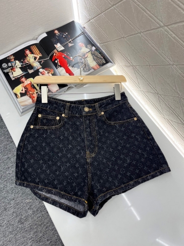 LV denim shorts