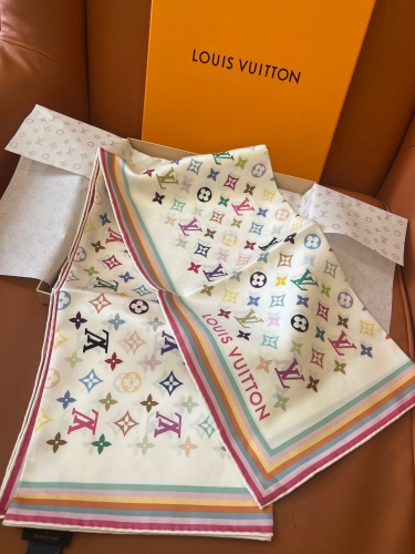 LV square scarf