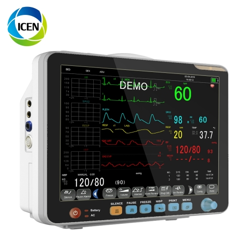 IN-15B portable hospital ICU 15 inch patient monitor