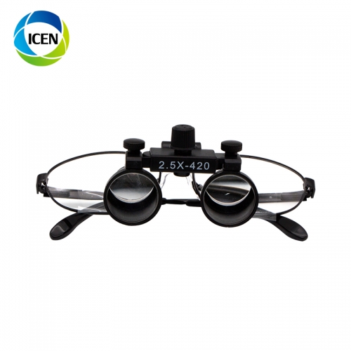 IN-I078 Portable LED Headlight Dental Surgical Binocular Loupes Microsurgery Glasses With Light