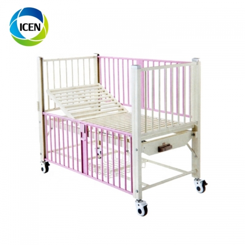 IN-621 Hospital Electric Home Dimensions Children Manual Pediatric Bed