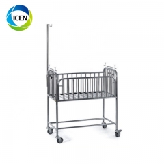 IN-6062 Used Hospital Baby Bed Portable Baby Cart Transparent Acrylic Bassinet Baby Cot Premature Infant Bed