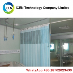 IN-R117 Waterproof Durable Non-woven Medical Disposable partition ICU hospital blackout bedroom cubical curtain with hooks