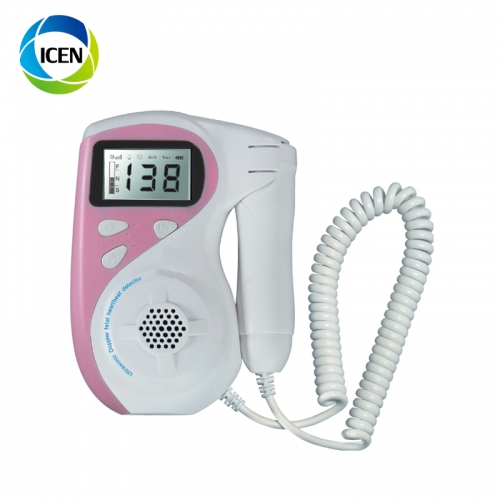 IN-C023 Portable Pocket Ultrasound Doppler Maternal Monitor Fetal Heartbeat Detector Fetal Heart Doppler Monitor