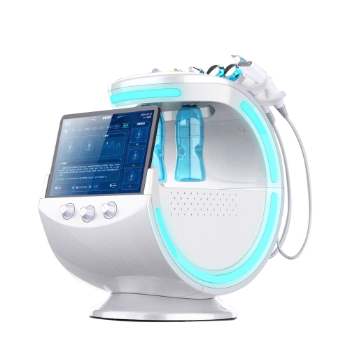 IN-M011 7 in 1 body skin light green ice blue facial peeling care machine