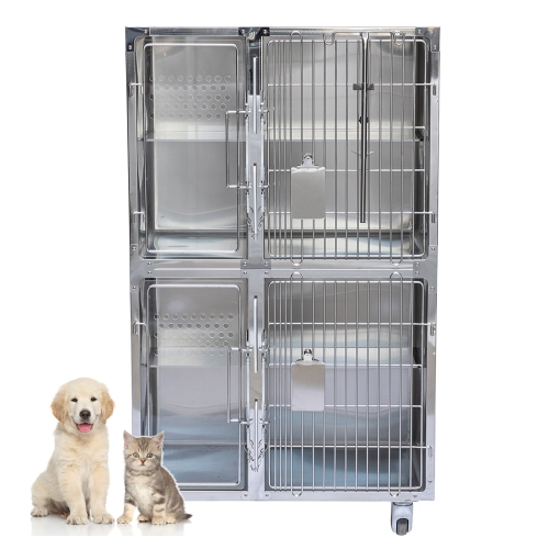 IN-V04 Animal Stainless Steel Display Cage Pet Carriers Cat dog Home
