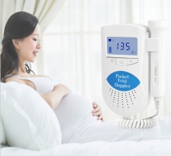 IN-FD100 hospital new model ultrasound baby heartbeat pocket recargable fetal doppler monitor