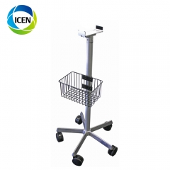 IN-C hospital furniture manual lifter post medical monitor trolley cart