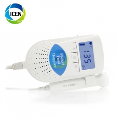 IN-FD100 hospital new model ultrasound baby heartbeat pocket recargable fetal doppler monitor