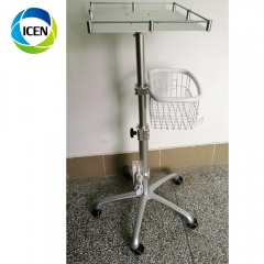IN-C height adjustable hospital nursing use medical tablet cart monitor trolley